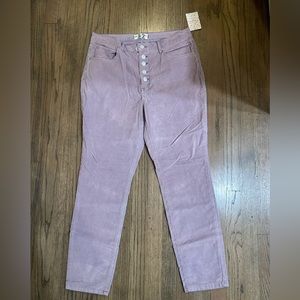 NWT-Free People-We The Free-Frosted Lilac-Corduroy Pants-Size 32